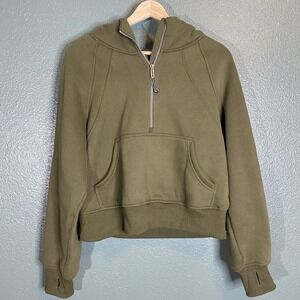 Hoody Women 1/4 Zip Cropped Trendy Queen Women's Small